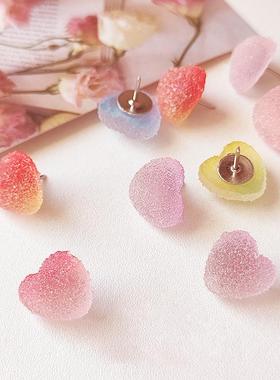 9颗糖果爱心按钉毛毡软木板扎照片墙钉留言板大头针图钉工字钉