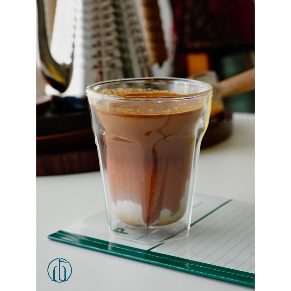 德国Noyijia轻量化设计经典六角形岩石杯双层真空隔热玻璃杯