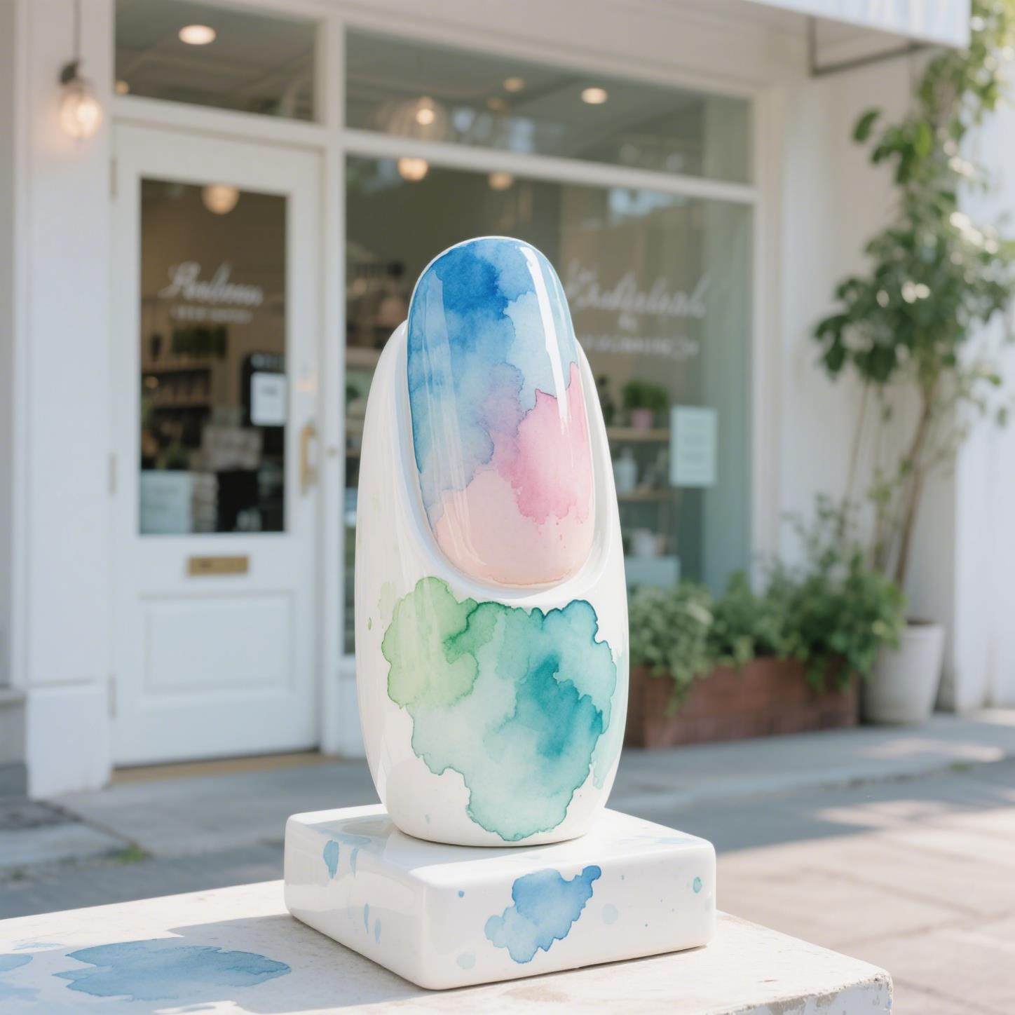 美甲定制门头雕塑仿真甲片玻璃钢浮雕定制户外美陈装饰网红打卡,商业/办公家具,商业美陈,淘宝优惠券,粉丝福利购,淘宝优惠卷