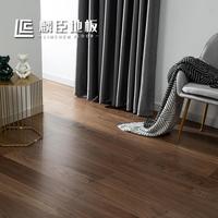 麟臣北美黑胡桃新三層實(shí)木復(fù)合鎖扣輕奢系列地暖家用地板廠家直銷(xiāo)