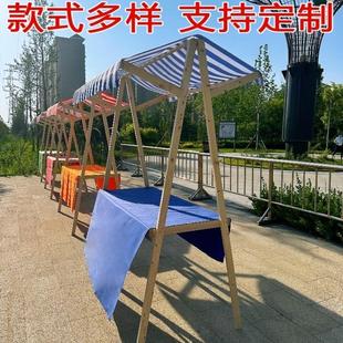集市摊位架摆摊桌花车展示架地摊车移动可折叠促销展示台市集夜市