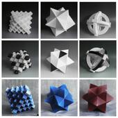 斯堪 纳维亚简单现代创意砂岩工艺立体几何方形饰品样板间软装 桌