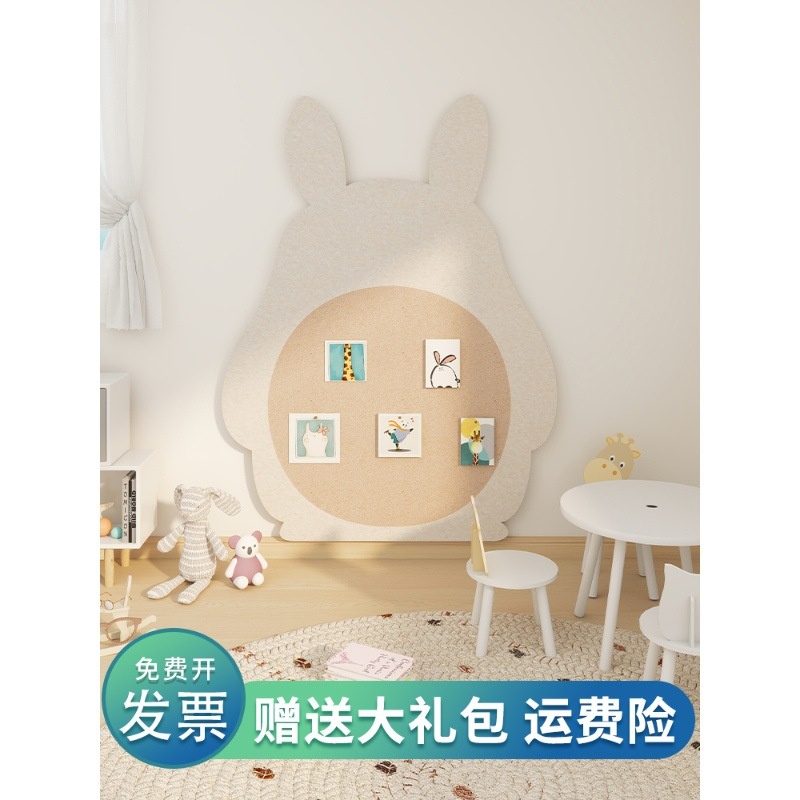 2025新款创意龙猫毛毡板照片墙儿童房软木装饰相片贴墙挂件