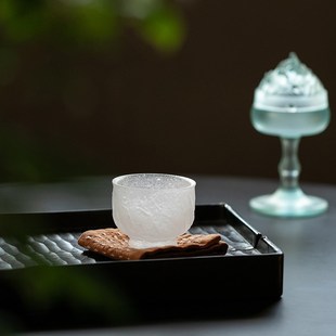 素影个人专用高档主人杯琉璃茶杯功夫茶具磨砂玻璃品茗杯喝茶杯子