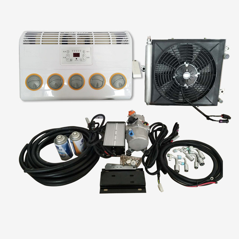 车载电空调24V大货车制冷分体隐藏式12V驻车变频直流挖机吊车改装