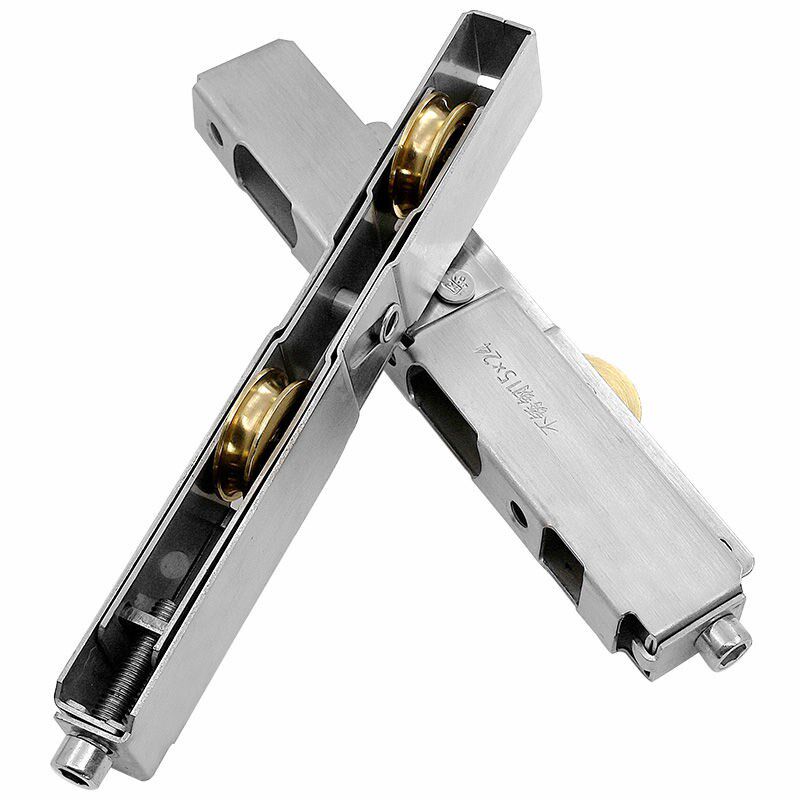 蒙莱奇断桥铝重型门铜轮不锈钢双铜轮塑钢门窗滑轮推拉门窗长条轮