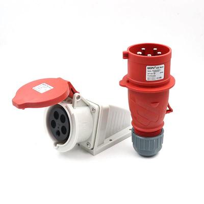 威浦工业插头插座TYP235三相公母16连接器32A5芯移动明暗装TYP285