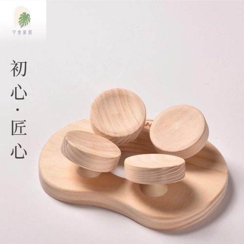 熊猫万向枕/创意露营枕/实木颈椎枕/网红桑拿（汗蒸房）枕头