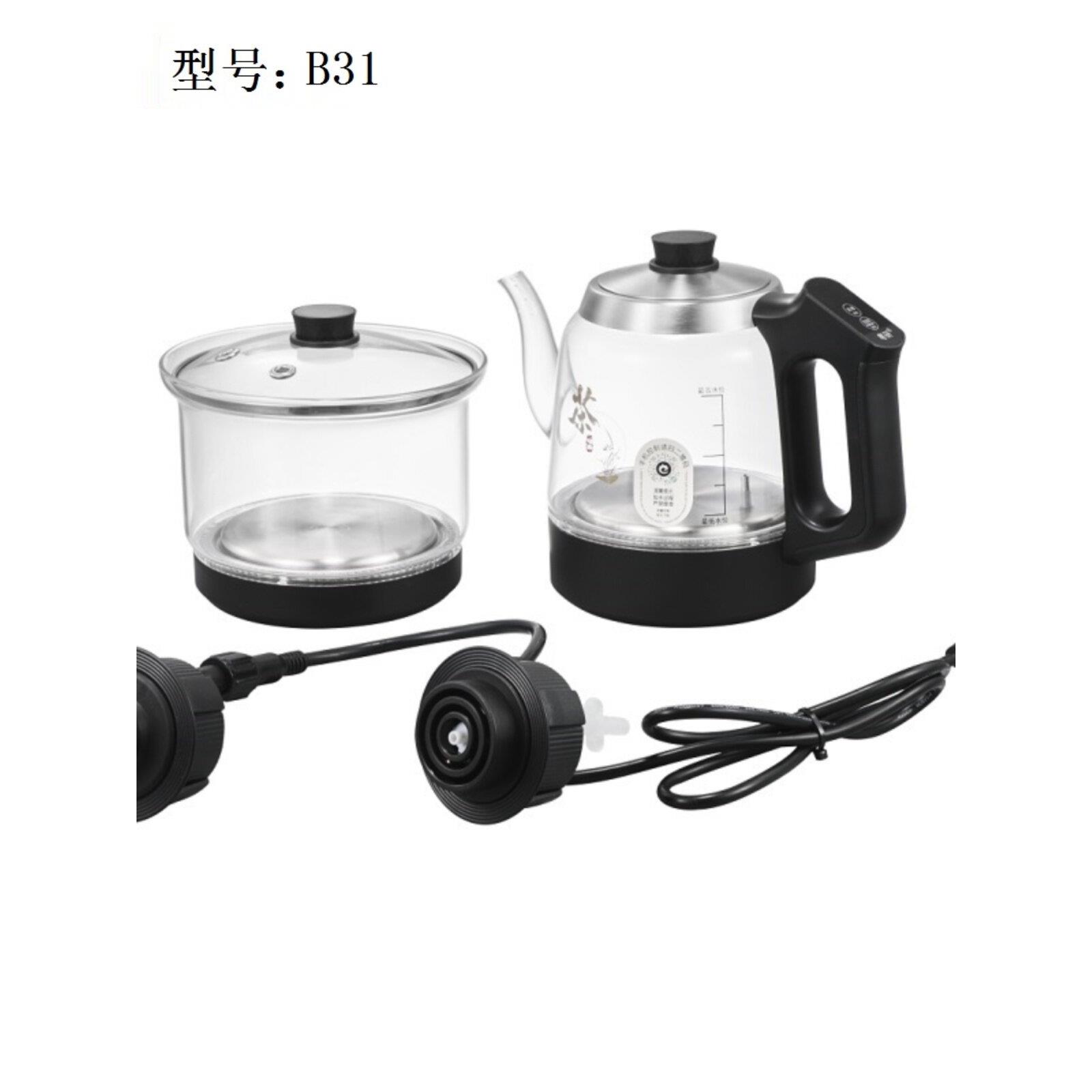 粤研电热水壶岩板乌金石专用二孔智能自动上水电热水壶电茶壶