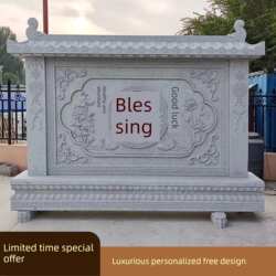 曲阳石雕影壁墙天然青石头照壁浮雕壁画地雕背景墙新中式屏风