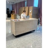 京吉丰服装 店收银柜 店吧台收银店彷石灰华小型无障碍高档女装