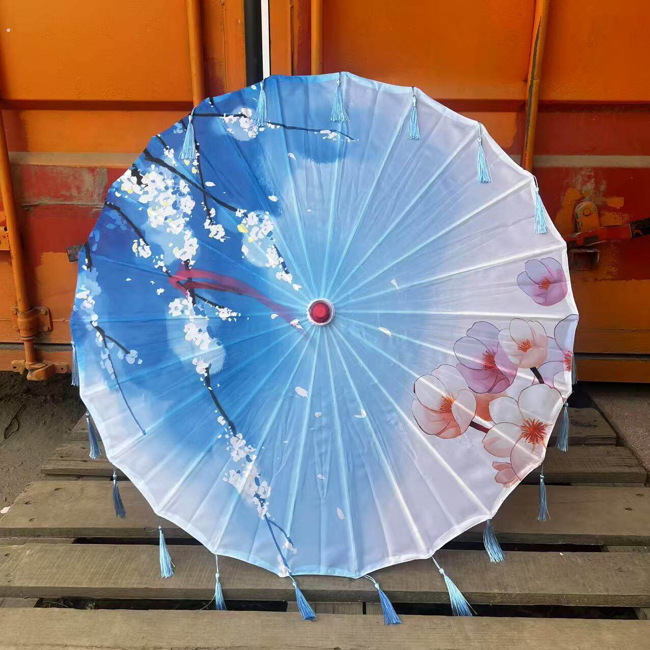 非遗手工油纸伞晴雨两用汉服中式国风复古风古典舞蹈道具春桃霞绯