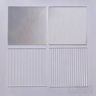 高透明水波纹炫彩石头纹超白亚克力条纹板定制防尘柜门隔断屏风