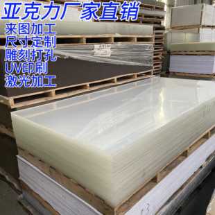 压克力板有机玻璃板透明塑料板2MM3MM5MM 30MM定制做加工激光切割