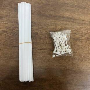 地推手拿式风车杆户外悬挂包胶钢丝绳塑料配件固定卡扣实心空心杆