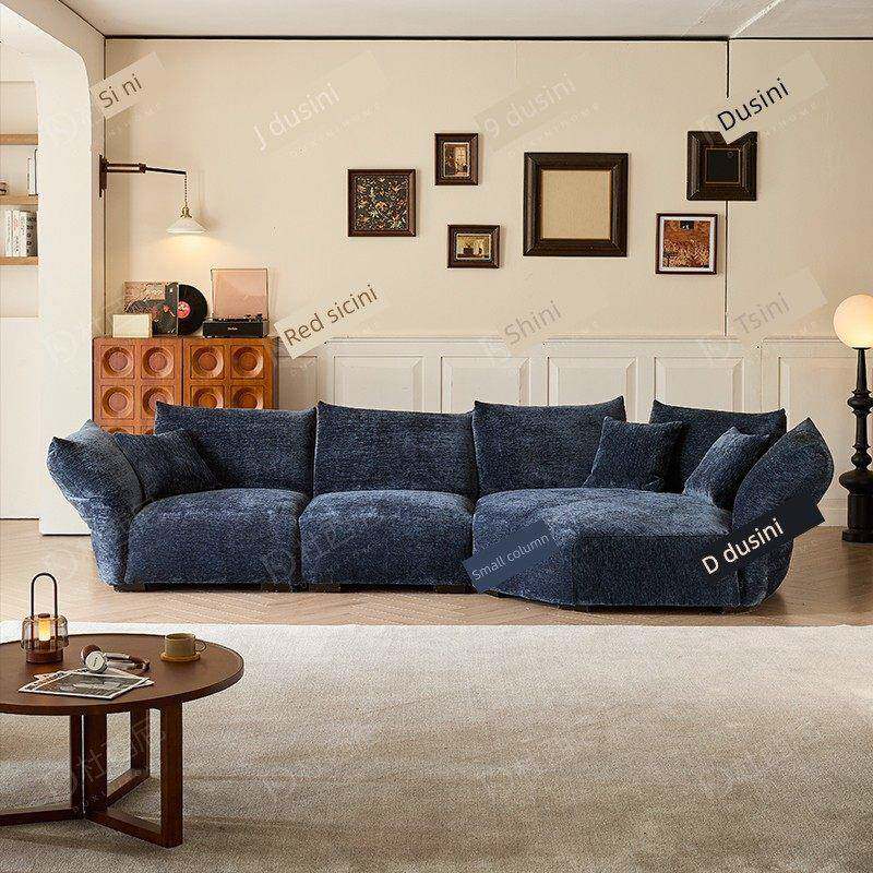 花瓣沙发意大利极简面料曲面沙发网红大小客厅全新异形创意沙发