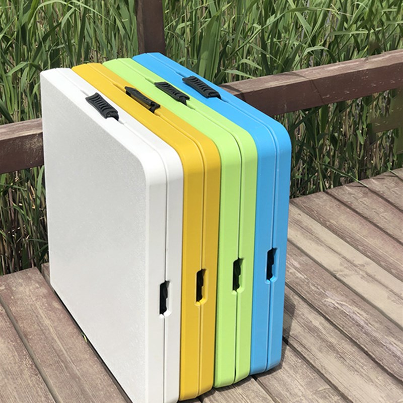 折叠桌子户外地推摆摊桌长方形简易夜市活L动桌塑料升降露营餐桌