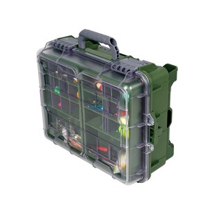 双层路亚钓箱超大容量手提钓鱼工具收纳箱渔具配件盒路亚假饵盒