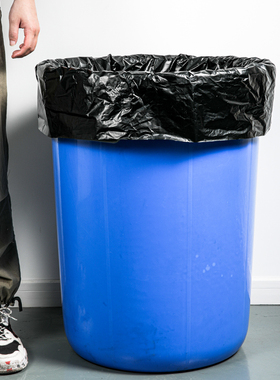 特大号垃圾袋加厚黑色酒店物业商用60环卫J80特厚100超大塑料中号