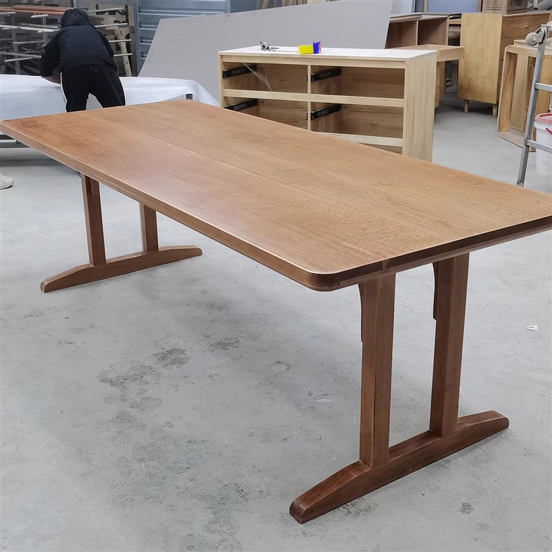 定制实木桌腿 桌架I子 大板桌腿架子