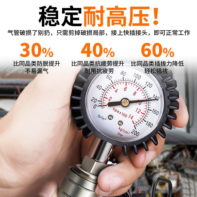 气管快速cd接头C式自锁气泵空压机快接快插公母头气动配件工具大