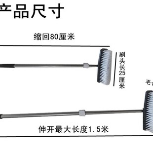地板刷汽车轮毂刷通水长柄多功能硬毛通水刷子车轮鱼池浴池清洁刷