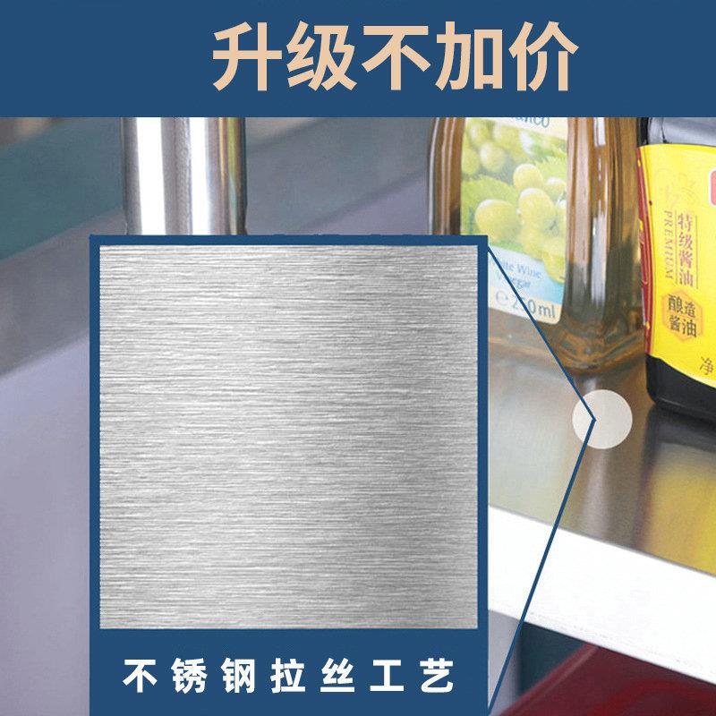 不锈钢厨房置物架落地多层微波炉烤箱储物货架子五层置地式收纳架