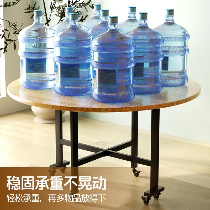 用餐桌16人大圆桌可折b-01饭桌带家转盘15吃人叠圆桌饭折叠桌圆形