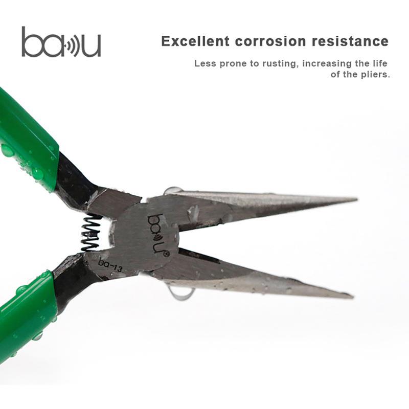 BAKU巴酷BA-13手动钳工具切割剪GAO线钳CrV60C钒铬钢尖嘴长嘴.老