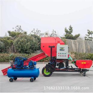 鲜米秸秆打捆包膜机养SBL殖场牧草麦玉草打青捆机科瑞储池打包机