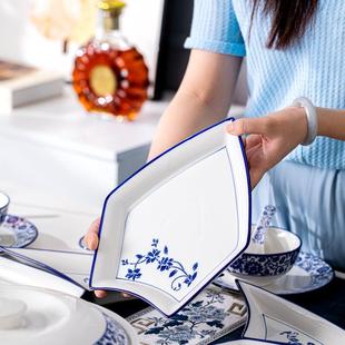 桌盘子盘家用圆网红陶过年夜团圆饭拼盘餐具BYG组合碗碟 菜瓷新款