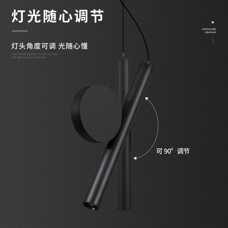 极简床头吊灯创意餐厅高显指自由调节吧台吊线灯卧室小吊灯