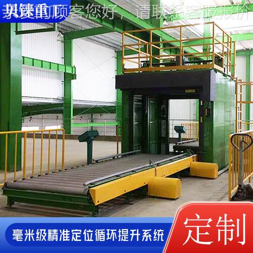 辊筒式升往复物式环提升机MPK室内外料提循机装配包装线用连续提