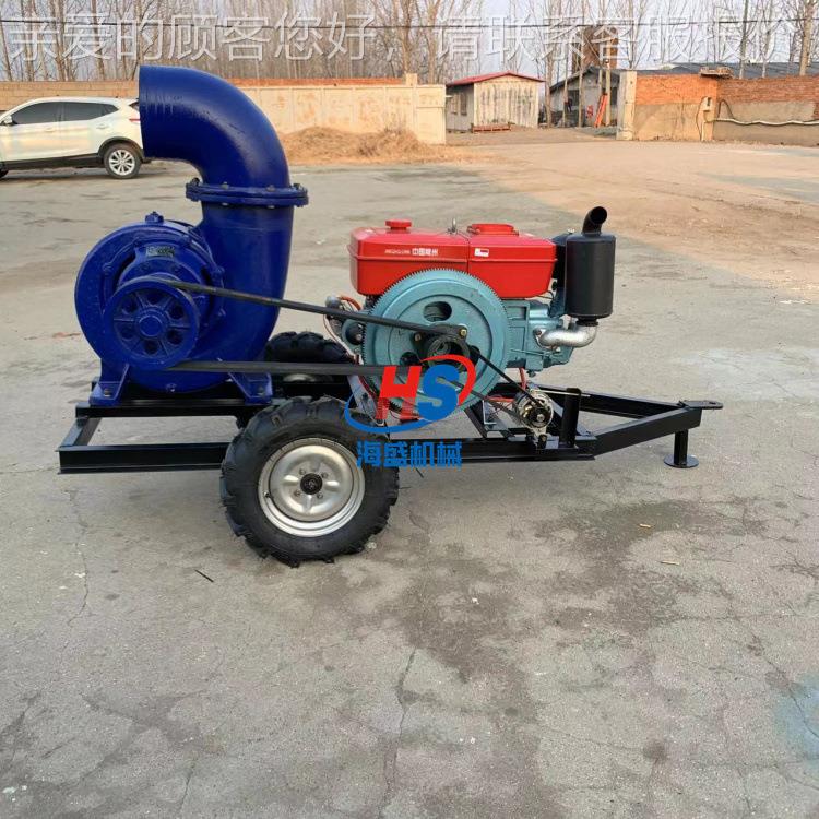 农用浇地灌206溉大流量1混泵 2寸水泵污 单缸柴油流排污泵
