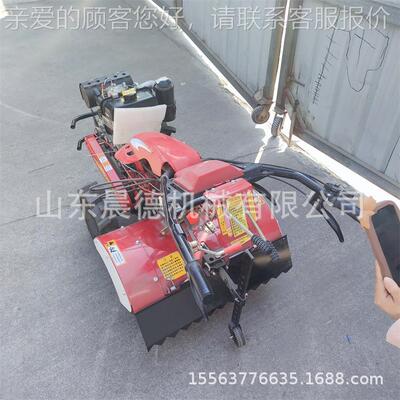 小型手扶除草机施肥 园四驱果旋耕HOC柴油手扶松式土机