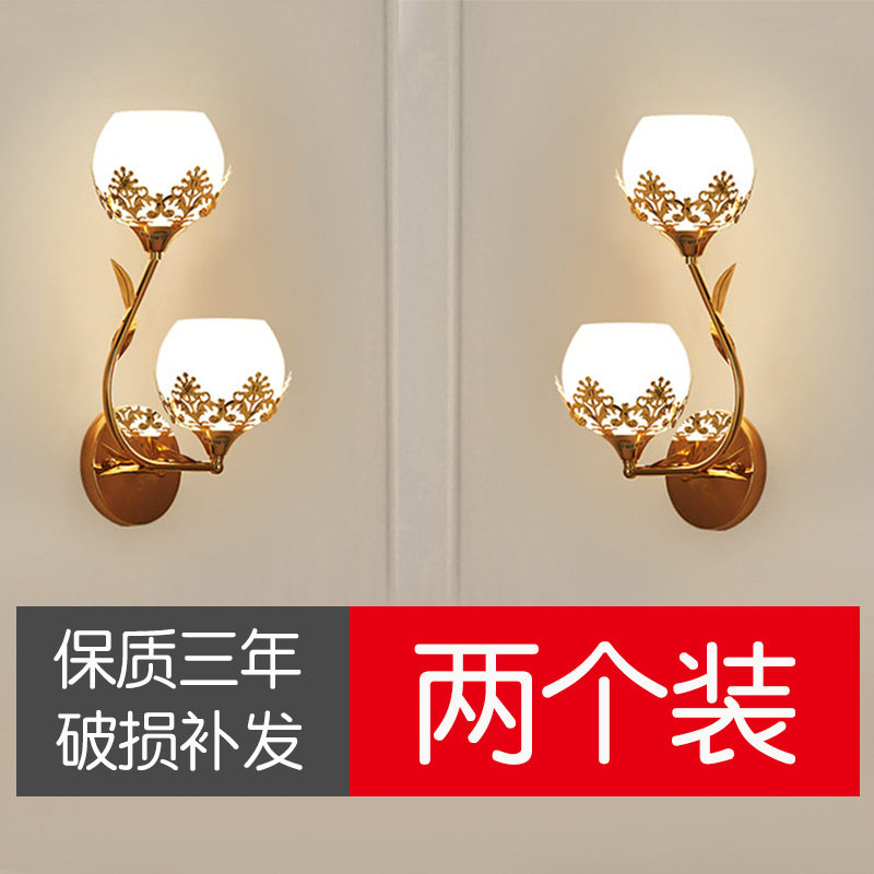 对称壁灯床头灯主卧室简约现代美式北欧客厅墙壁创意楼梯过道灯具图片