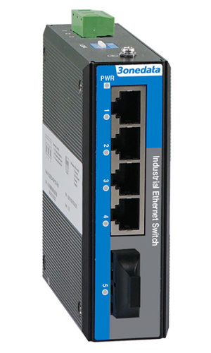 3onedata IES2105-4T1F-P48 一路光转4路电 兼容IES215-1F 三旺