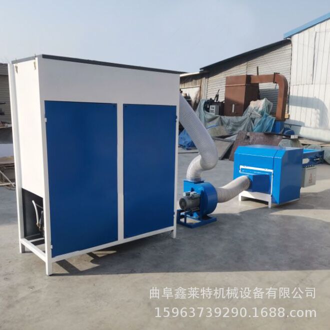 枕头靠垫毛绒玩具填充机 双工位棉服抱枕自动充棉机