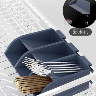 收纳640碗碟架拉篮橱厨房柜碗拉家用04不锈钢篮碗篮 双层篮抽屉式
