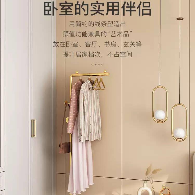 挂衣架落OWB地室上床边晚放衣服不占空间易置衣架小型卧房间简衣