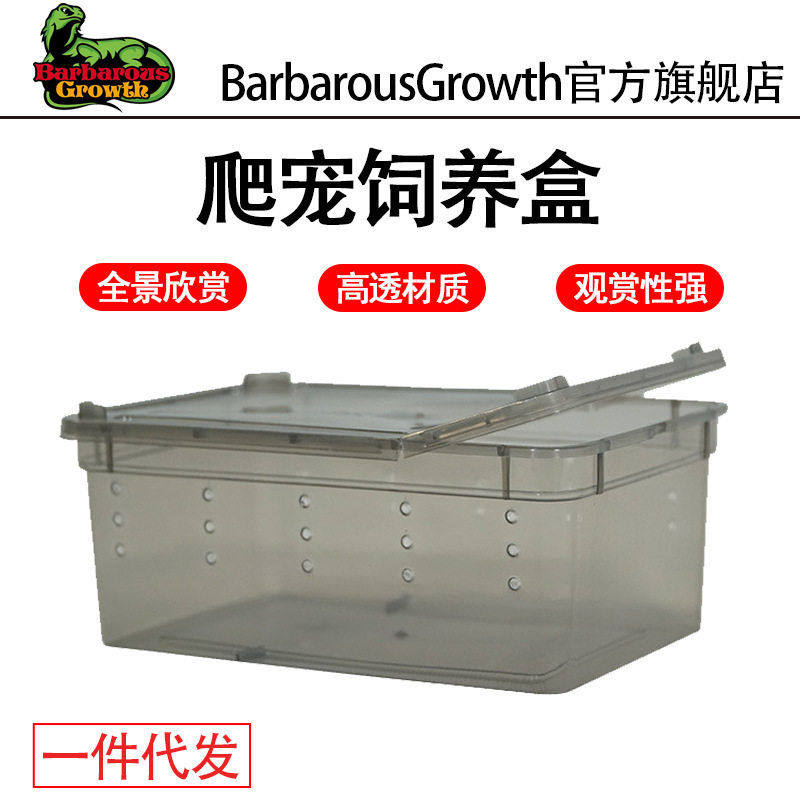 爬虫饲养盒蜘蛛角蛙蜗牛仓鼠守宫爬宠箱乌龟缸寄居蟹饲养缸人渣盒