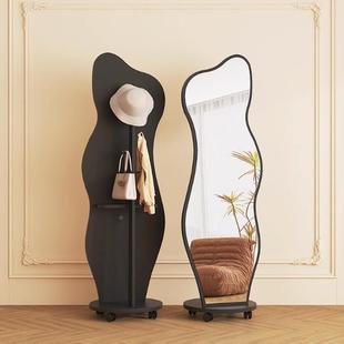 穿衣挂落地镜子旋转立KGL玄式 全镜家用试衣镜衣架身一体关储物梳