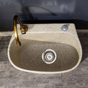 陶家用卫343间拖把池复古拖布池阳生台户外庭室外院墩瓷水池拖地