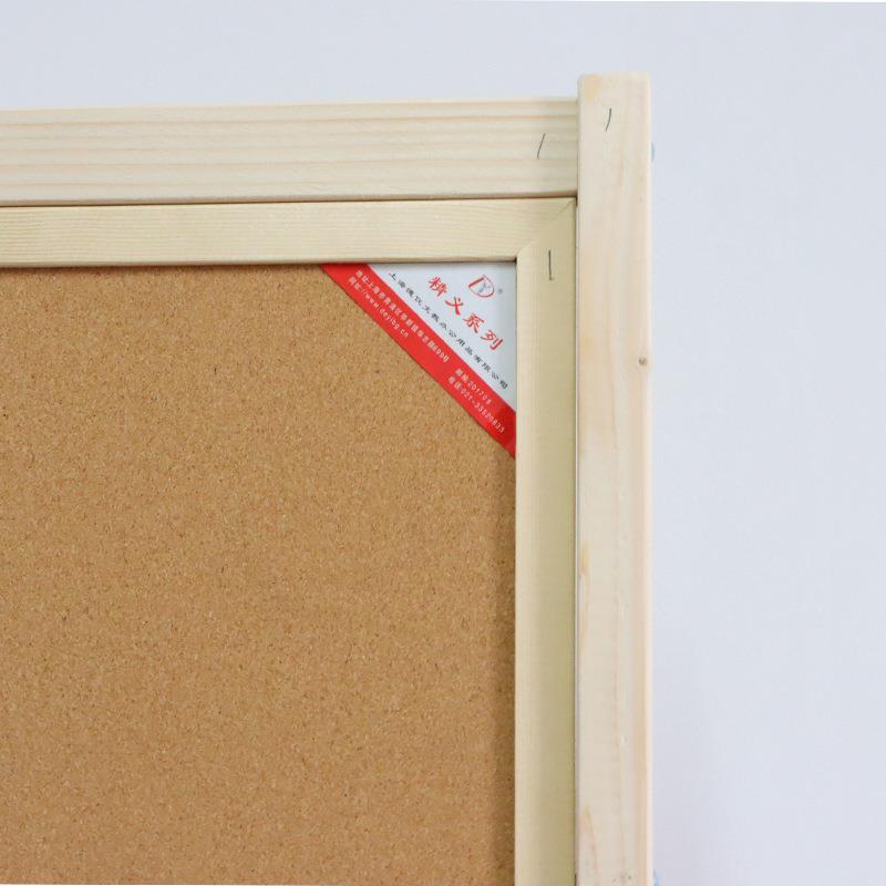 厂家直销板木框支架式移动软996木展示留灵感言美术板照片墙图钉