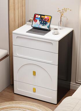 奶油台风翻盖梳小妆卧室简约现代型60cm网头红50床柜QJT一体化妆