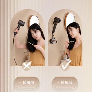 黑胡懒人吹风桃实木人电吹风机支支宠物吹架风机架解懒放双手壁挂