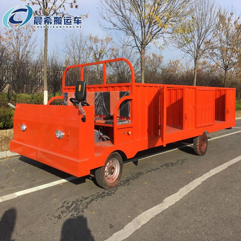 具仓物流倒货动厂区拉货车四库轮电AWB平板搬运货车养殖场拉猪车