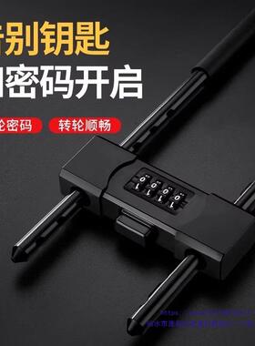 密码锈锁玻锁璃门锁HJY-挂锁推门形锁商铺防水防拉锁具家用加长密