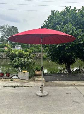 户室外遮阳上伞设计柱伞庭院外花园露台民宿酒店折叠休FLB中海闲