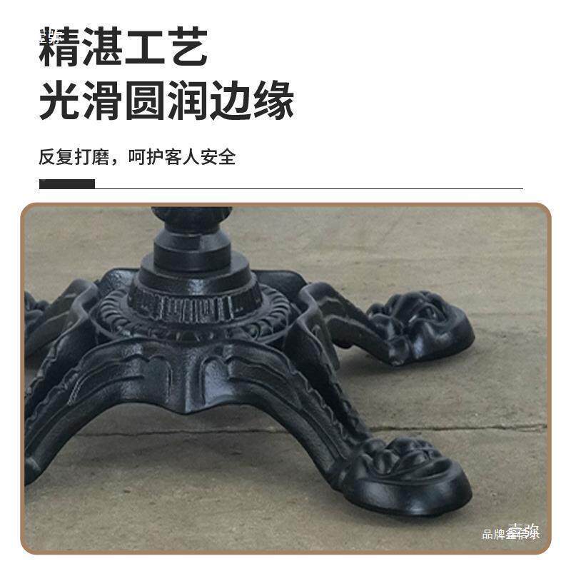 铸铁立虎爪餐桌JBO脚餐台实脚虎爪盘花瓶桌柱脚桌架铸铁心脚架子